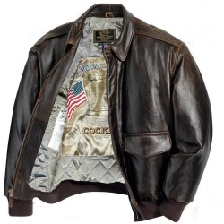Лётная кожаная куртка Cockpit Antique Lamb Leather A - 2 Jacket