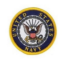 НАШИВКА UNITED STATES NAVY LOGO PATCH (3")