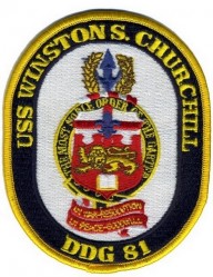 НАШИВКА USS WINSTON S. CHURCHILL DDG 81