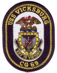 Нашивка Eagle Crest USS Vicksburg CG-69