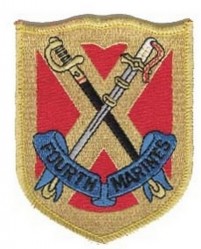 НАШИВКА 4TH MARINE REGIMENT PATCH 3.5"