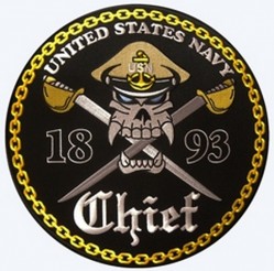 Нашивка US Navy Chief 1893 Patch 4"