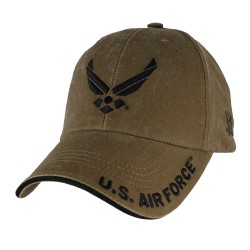 Бейсболка Eagle Crest Air Force Wings Logo Coyote Brown Washed Cap