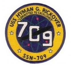 Нашивка USS Hyman G. Rickover SSN-709