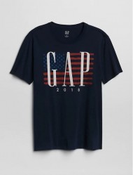 Футболка GAP Logo Flag Print - Navy