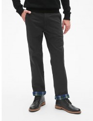 Брюки зимние на фланелевой подкладке Gap Khakis in Straight Fit with GapFlex
