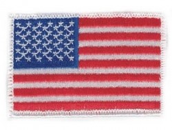 Нашивка на липучке American Flag White