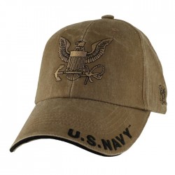 Бейсболка Eagle Crest Navy Logo Washed Coyote Brown