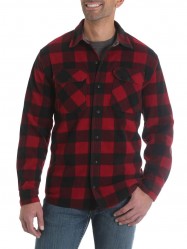 Флисовая рубашка Wrangler Fleece Red Buffalo Plaid
