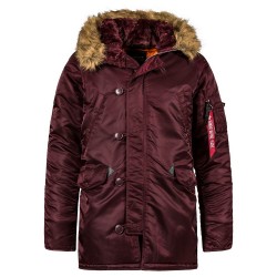 Куртка парка (Аляска) Alpha Industries N-3B Slim Fit - Maroon