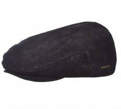 Кожаная мужская кепка Stetson Weathered Premium Leather Ivy Cap