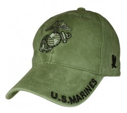 Бейсболка US Marines Logo Cap - Olive Drab Green