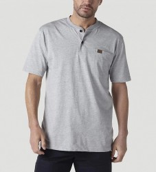 Футболка хенлі Wrangler Riggs Workwear - Ash Heather