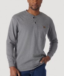 Футболка хенли с длинным рукавом Wrangler Riggs Workwear - Charcoal Grey