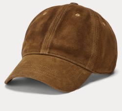 Бейсболка замшевая Polo Ralph Lauren Suede Ball Smith Brown Cap