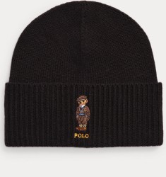 Шапка Polo Ralph Lauren Polo Bear Wool-Cashmere Beanie - Black