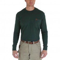 Футболка с длинным рукавом Wrangler Riggs Workwear - зелёный (Forest Green)