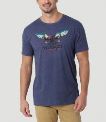 Футболка Wrangler Flying Eagle T-Shirt Denim Heather