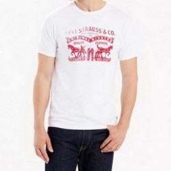 2 Horse Graphic Logo Tee - White