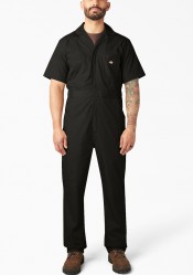 Комбинезон с коротким рукавом Dickies Coveralls - чёрный