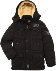 Куртка пуховик Alpha Industries Boss Jacket - чёрный