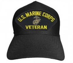 Бейсболка US Marine Corps Veteran Black Cap