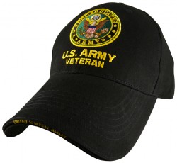 Бейсболка US Army Logo Veteran Cap - Black