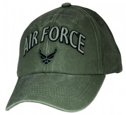Бейсболка Air Force 3-D Text Logo Cap - OD Green
