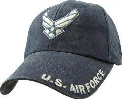 Бейсболка US Air Force Logo Cap - Washed Dark Navy
