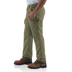 Брюки на фланелевой подкладке Carhartt Washed Twill Dungarees Flannel Lined Pant