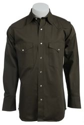 Рубашка Cowboy Workwear Dark Olive Green Long Sleeve Work Shirt
