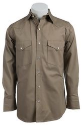 Рубашка Cowboy Workwear CC725KHK Twill Long Sleeve Work Shirt - Khaki