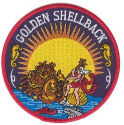 Нашивка GOLDEN SHELLBACK PATCH (4 1/2")
