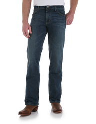 Джинсы Wrangler 77MWZRW Premium Patch Retro Slim Fit Boot Cut Jeans - River Wash
