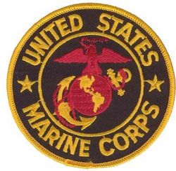 Нашивка US Marine Corps Black Patch 4"