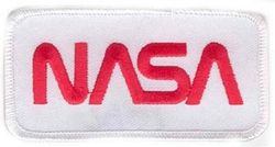 Нашивка NASA LOGO WHITE PATCH