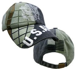 Бейсболка US Army Grenade Washed Black Cap