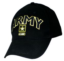 Бейсболка US Army With Logo Black Cap